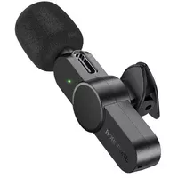 Бездротовий петличний мікрофон Borofone BFK12 Trophy lavalier Lightning/Type-C Black