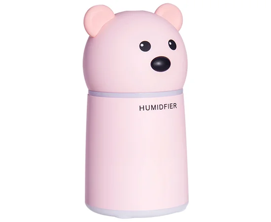 Увлажнитель воздуха Teddy Bear с арома-диффузором (lamp+fan) Розовый