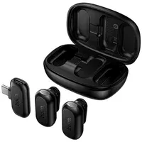 Петличний бездротовий мікрофон Hoco L26 Dual-mic Smart AI (Type-C) Black