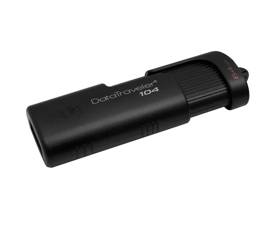 Флеш накопитель USB 64GB Kingston DataTraveler 104 (DT104/64GB) Черный