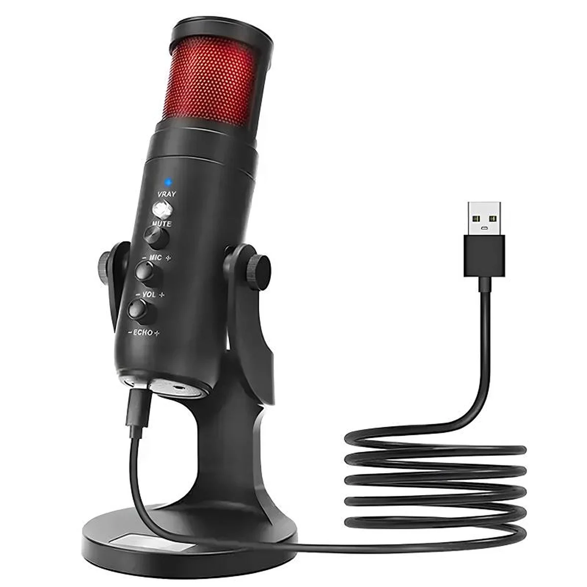 Микрофон конденсаторный для гейминга JMARY MC-PW9 Black