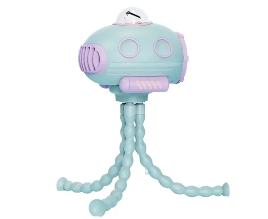 Мультифункціональний вентилятор Submarine F18 with music and battery 4000 mAh Blue