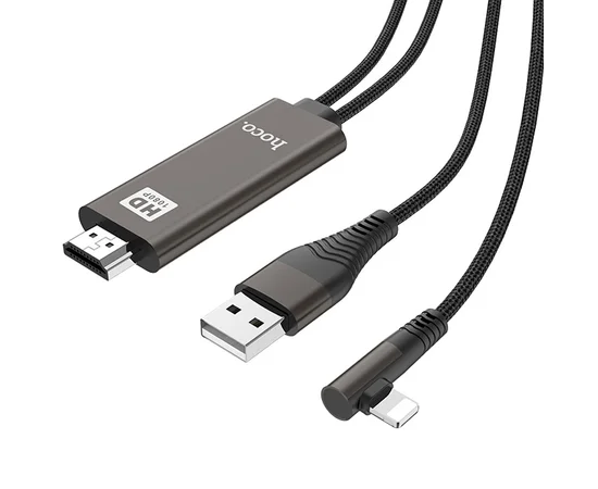 Перехідник Hoco UA14 Lightning to HDMI Чорний