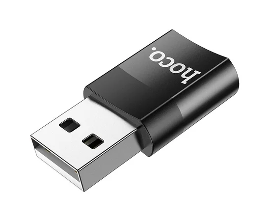 Перехідник Hoco UA17 USB Type-C Female USB2.0 Чорний