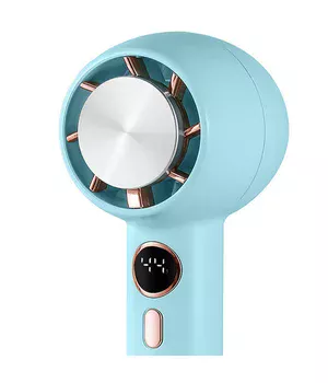 Портативный вентилятор YL007 with Display с подставкой для телефона 2000mAh Blue