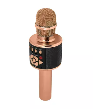 Караоке Микрофон-колонка D169 Rose Gold