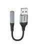 Перехідник Hoco LS36 Fresh USB to 3,5 AUX Black