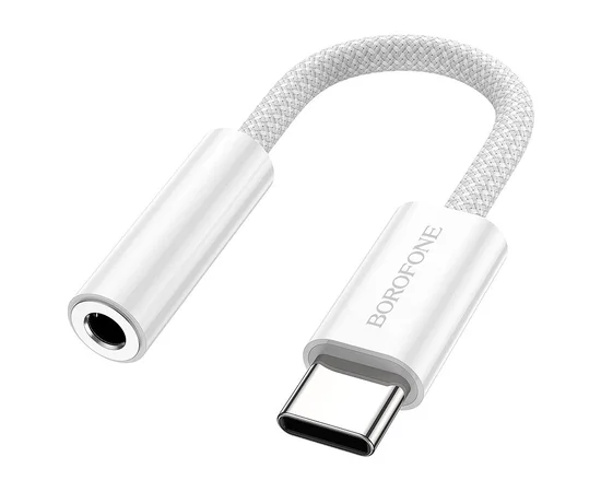 Перехідник Borofone BV15 3.5mm to Type-C Срібний