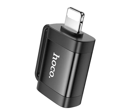 Перехідник Hoco UA31A OTG Lightning male to USB female Black