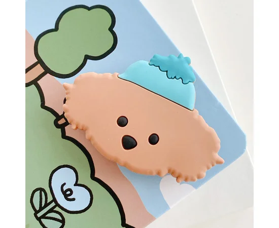 Тримач для телефону 3D Бішон фризі / Коричневий