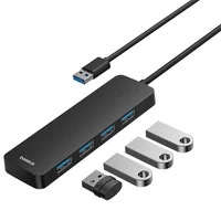 Переходник HUB Baseus UltraJoy Series 4-Port (USB-A to 4xUSB3.0+Type-C) (0.5m) (B0005280B811-04) Space Grey