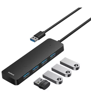 Перехідник HUB Baseus UltraJoy Series 4-Port (USB-A to 4xUSB3.0+Type-C) (0.5m) (B0005280B811-04) Space Grey