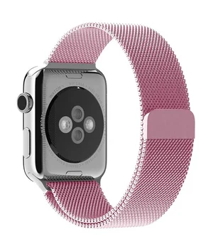 Ремінець Milanese Loop Design для Apple watch 38mm / 40mm Rose Pink