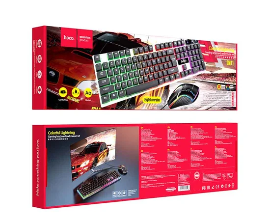 Игровая клавиатура + мышь Hoco GM11 Черный