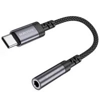 Перехідник Borofone BV24 Graceful Type-C to 3.5mm Metal grey
