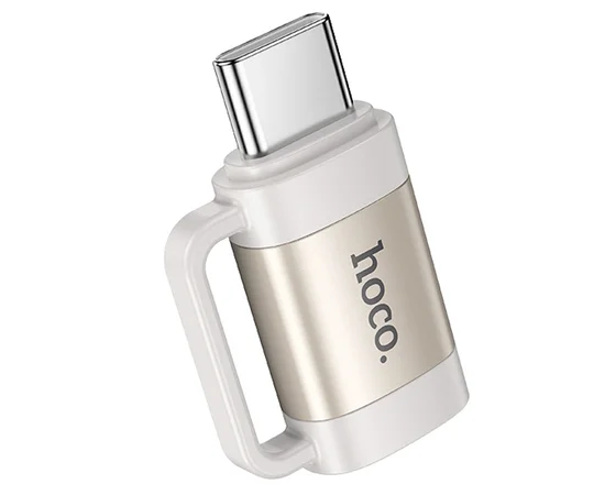 Перехідник Hoco UA31E OTG Type-C male to Lightning female Gray