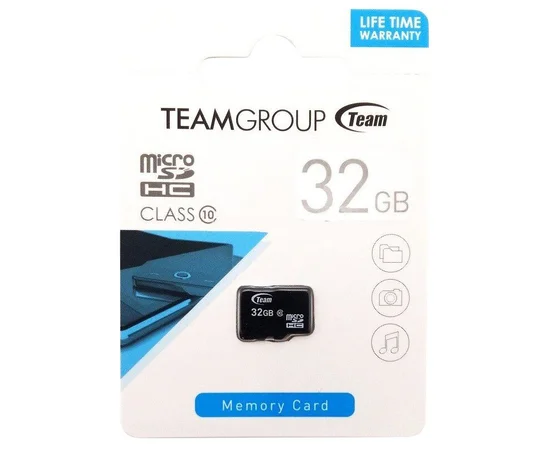 Карта пам'яті Team microSDHC 32 GB Card Class 10 (TUSDH32GCL1002) Чорний