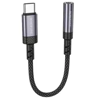 Переходник Borofone BV24 Graceful Type-C to 3.5mm Metal grey