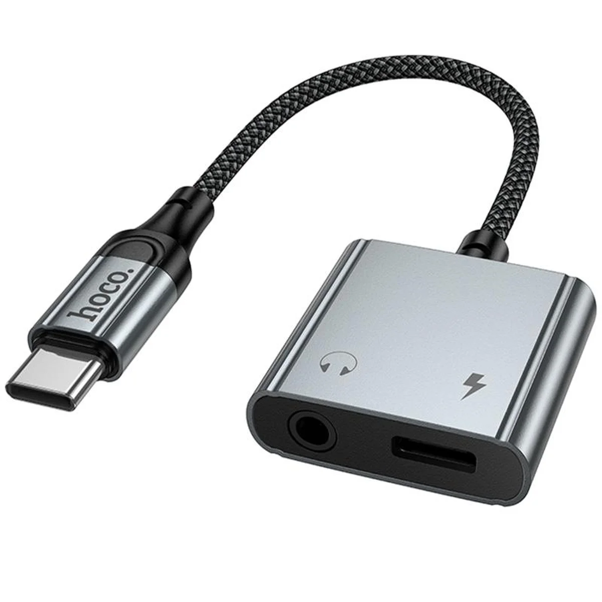 Перехідник Hoco UPA34 Type-C to Type-C + 3.5mm