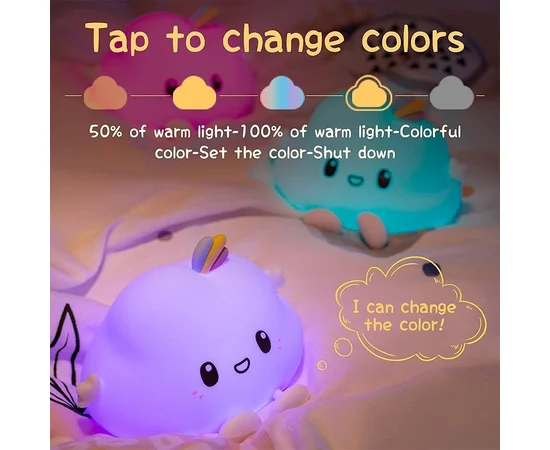 Нічник Cloud A12 1200 mAh White