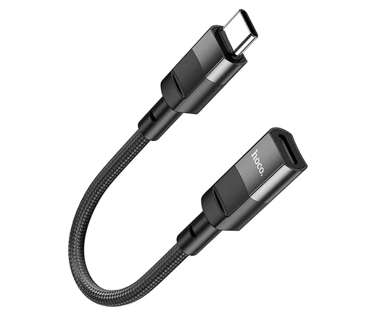 Переходник Hoco U107 Type-C male to Lightning female (0.1m) Black