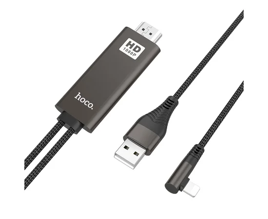Перехідник Hoco UA14 Lightning to HDMI Чорний