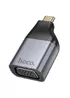 Перехідник Hoco UA34 Type-C to VGA Metal grey