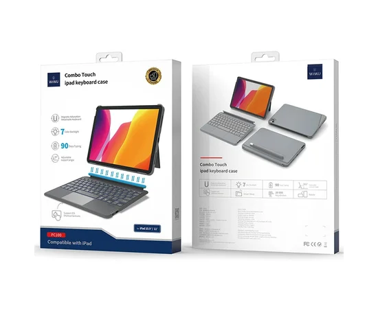 Клавиатура WIWU Combo Touch iPad keyboard case 10.9/2022 Grey