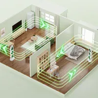 Настольный вентилятор Three Head Fan 1200 mAh Green