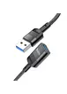 Перехідник Hoco U107 USB male to USB female USB3.0 Black