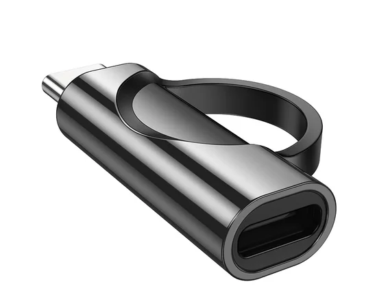 Переходник Hoco UA32A Type-C male to Lightning female display adapter Black