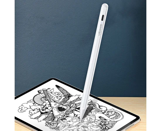 Стилус Usams US-ZB135 Active Touch Screen Capacitive Білий