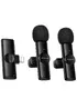 Петличный беспроводной микрофон Borofone BFK16A Winner dual-mic Type-C Black