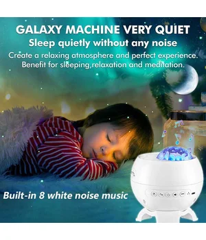 Проектор-нічник Magic Star E12B 2400 mAh White