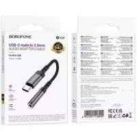Перехідник Borofone BV24 Graceful Type-C to 3.5mm Metal grey