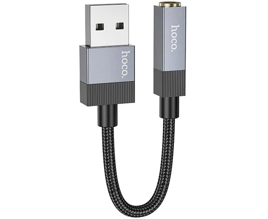 Перехідник Hoco UPA32D Clever USB to 3.5mm Black