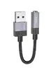 Перехідник Hoco UPA32D Clever USB to 3.5mm Black