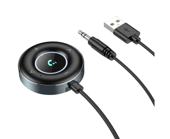 Bluetooth аудио ресивер BOROFONE BC58 Gamble (USB+Jack 3,5mm) Metal gray