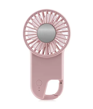 Портативний вентилятор SQT-BF2 з карабіном 1800mAh Pink