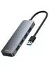 Перехідник HUB Baseus UltraJoy Series Lite 4-Port (USB-A to 4xUSB3.0+Type-C) (1m) (B0005280B811-02) Space Grey