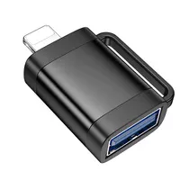 Перехідник Hoco UA31A OTG Lightning male to USB female Black