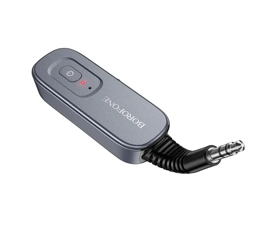 Bluetooth AUX аудио ресивер/трансмиттер BOROFONE BC51 Clear way Metal gray