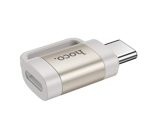 Перехідник Hoco UA31E OTG Type-C male to Lightning female Gray