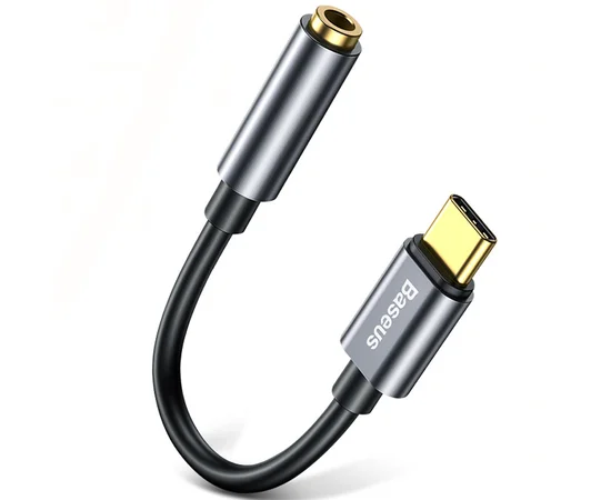 Переходник Baseus L54 Type-C to 3.5mm (CATL54) Серый