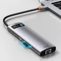 Переходник HUB Baseus Metal Gleam Series 7-in-1 Multifunctional (WKWG020113) Серый