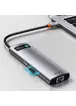 Переходник HUB Baseus Metal Gleam Series 7-in-1 Multifunctional (WKWG020113) Серый