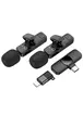 Бездротовий петличний мікрофон Borofone BFK15 Dual-mic lavalier Lightning/Type-C Black