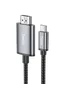Переходник Hoco UA27 HD Type-C to HDMI (2m) Metal gray
