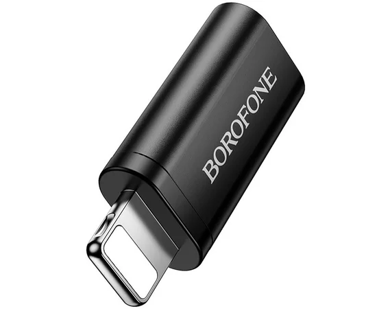 Переходник Borofone BV26A Lightning Male to Type-C Female USB2.0 Black