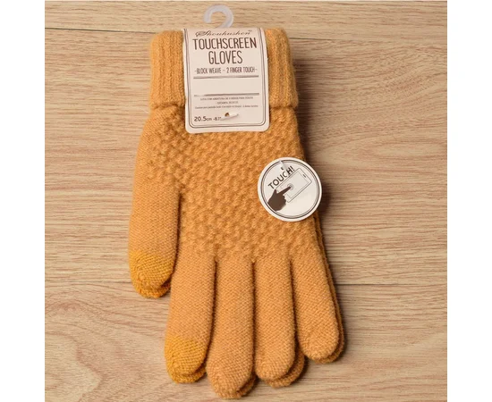 Перчатки сенсорные SHOU утепленные Оранжевый
